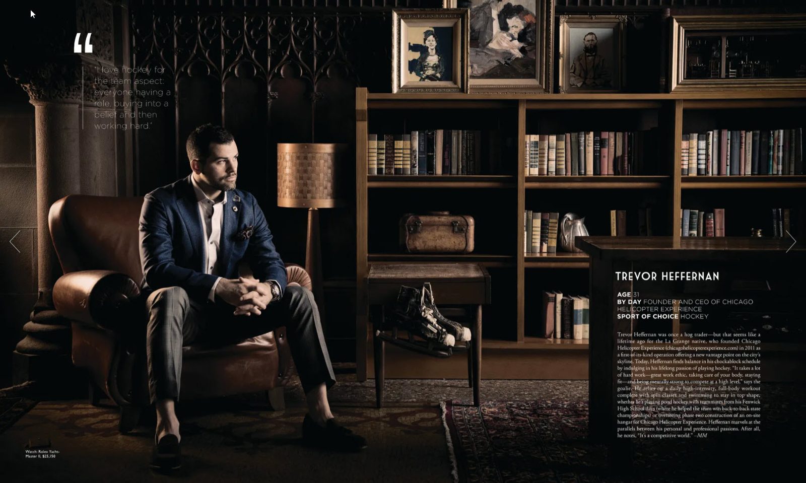 Modern Luxury Men's Book feature
