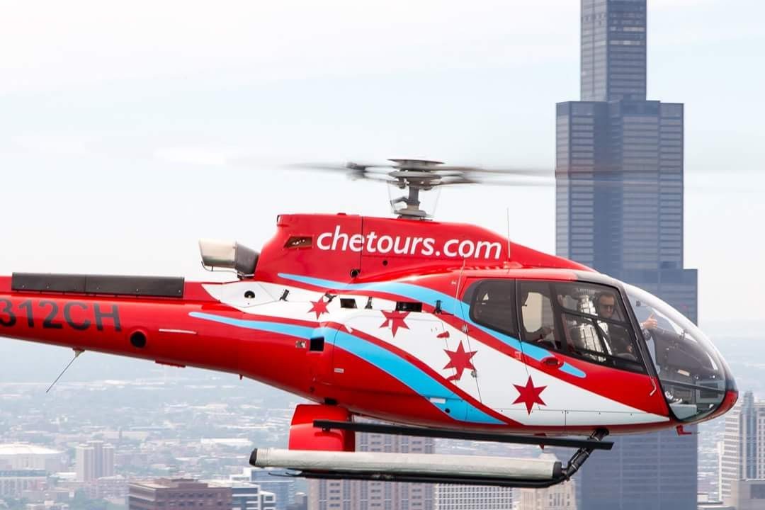 A Chicago Helicopter Experience helicopter over the skyline