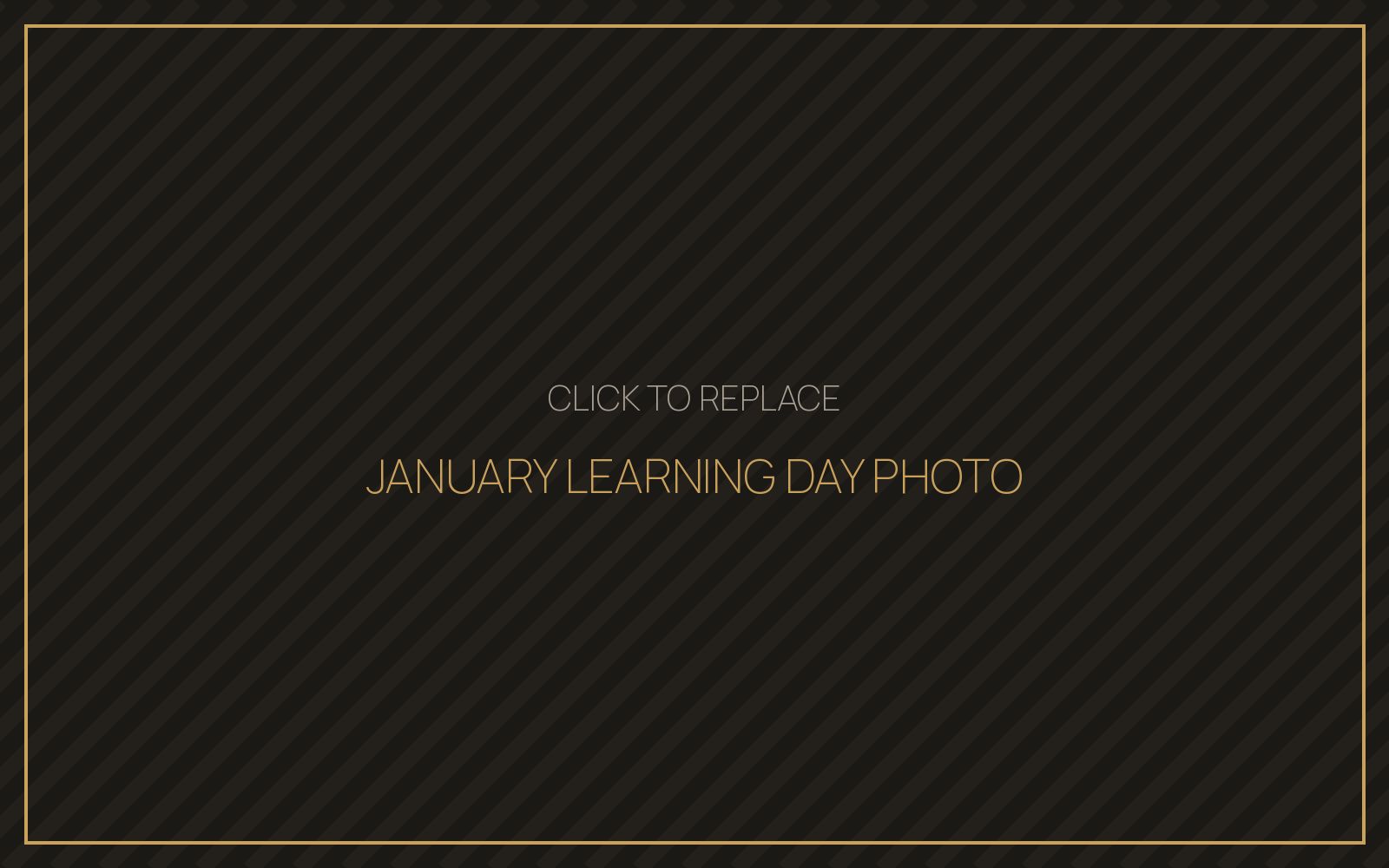 January Learning Day photo placeholder