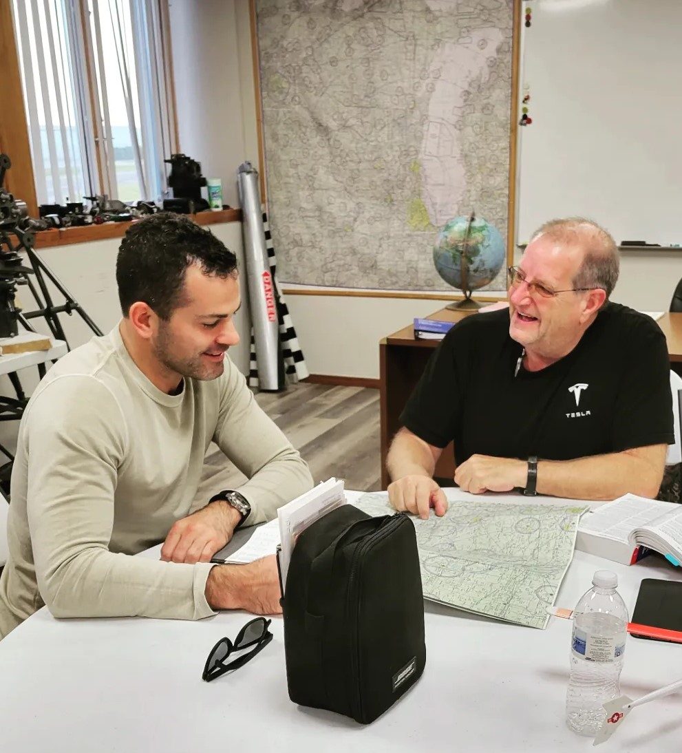 Trevor in a working session