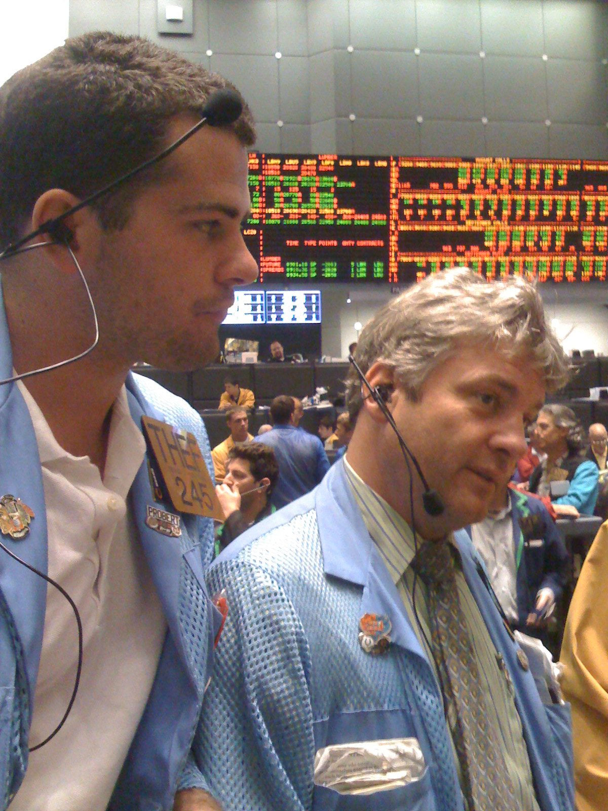 Trevor on the CME trading floor